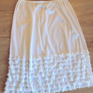 Set of 2 Lace Tunic Extenders In White